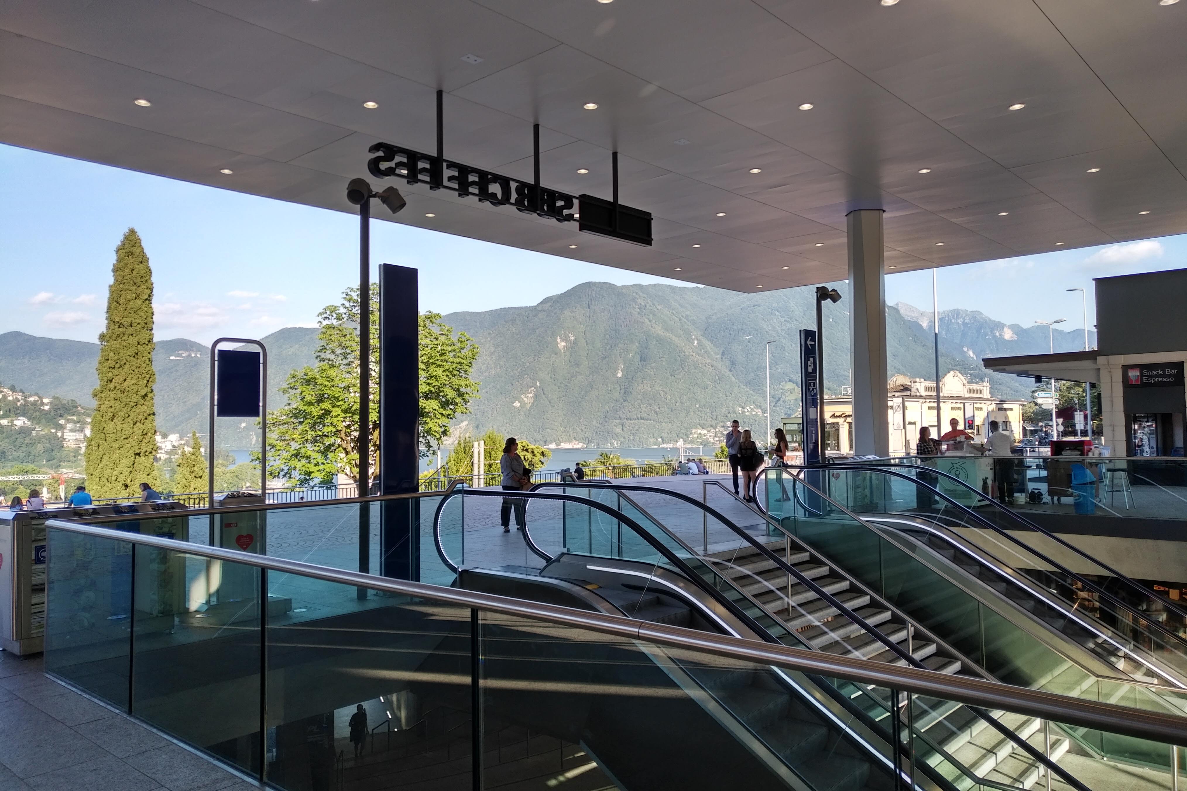 View to the escalator from Basement corridor 